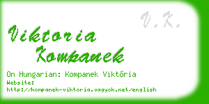 viktoria kompanek business card